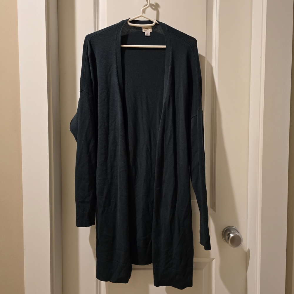 a new day Women's Dark Green Cardigan Sweater